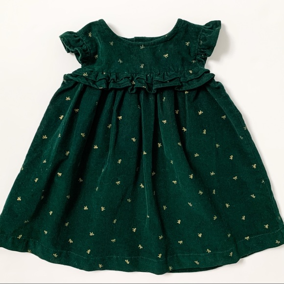 Carter's Dresses Carters Green Flutter Sleeve Dress Poshmark